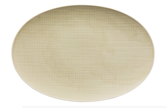 Mesh Cream Oval Platter 38cm